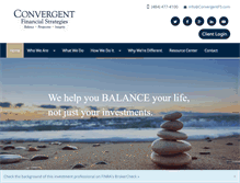 Tablet Screenshot of convergentfinancialstrategies.com